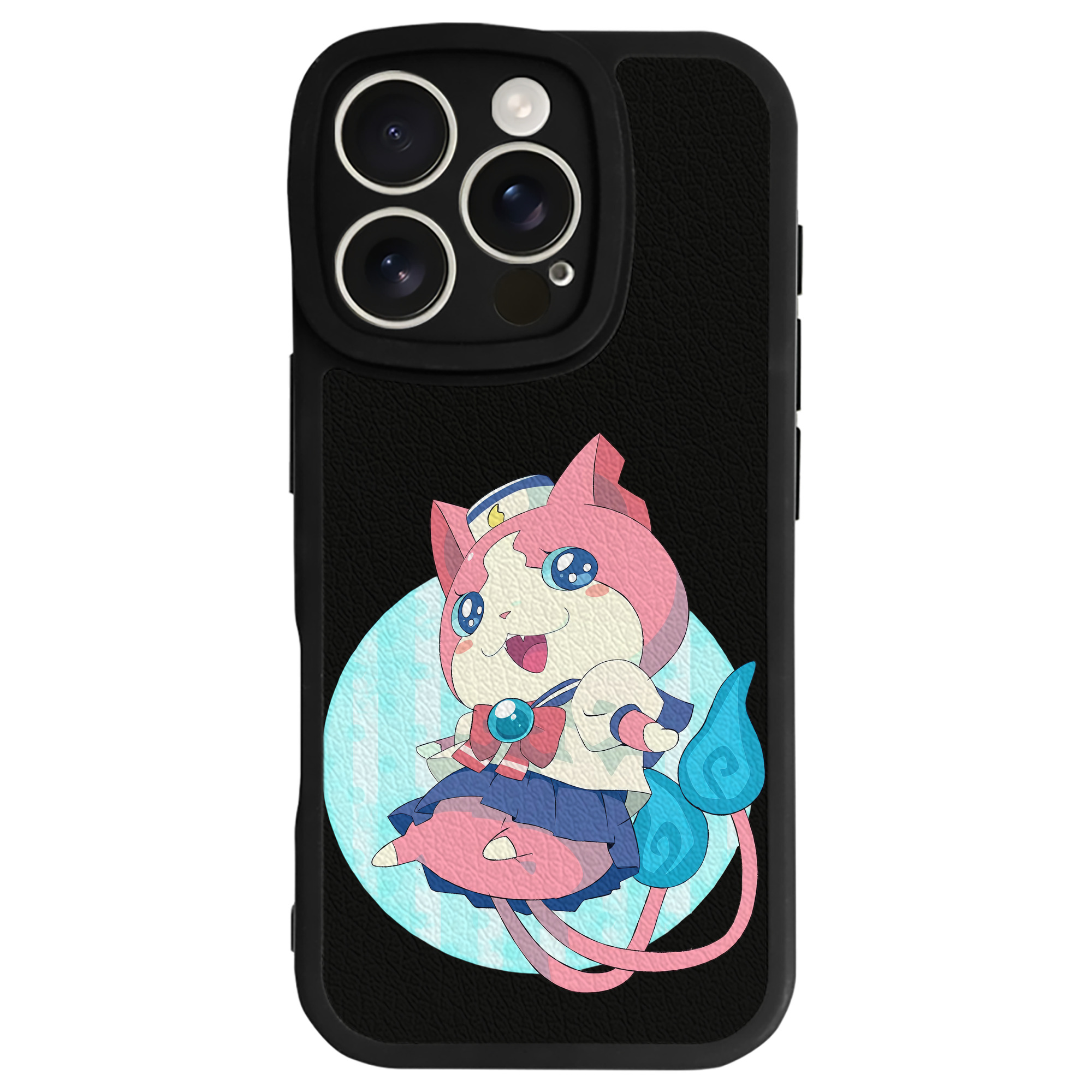 （画像用） 妖怪ウォッチ Yo-kai Watch 【iPhone 16シリーズ対応】シリコンスマホケース（レザー調） 材質：シリコン